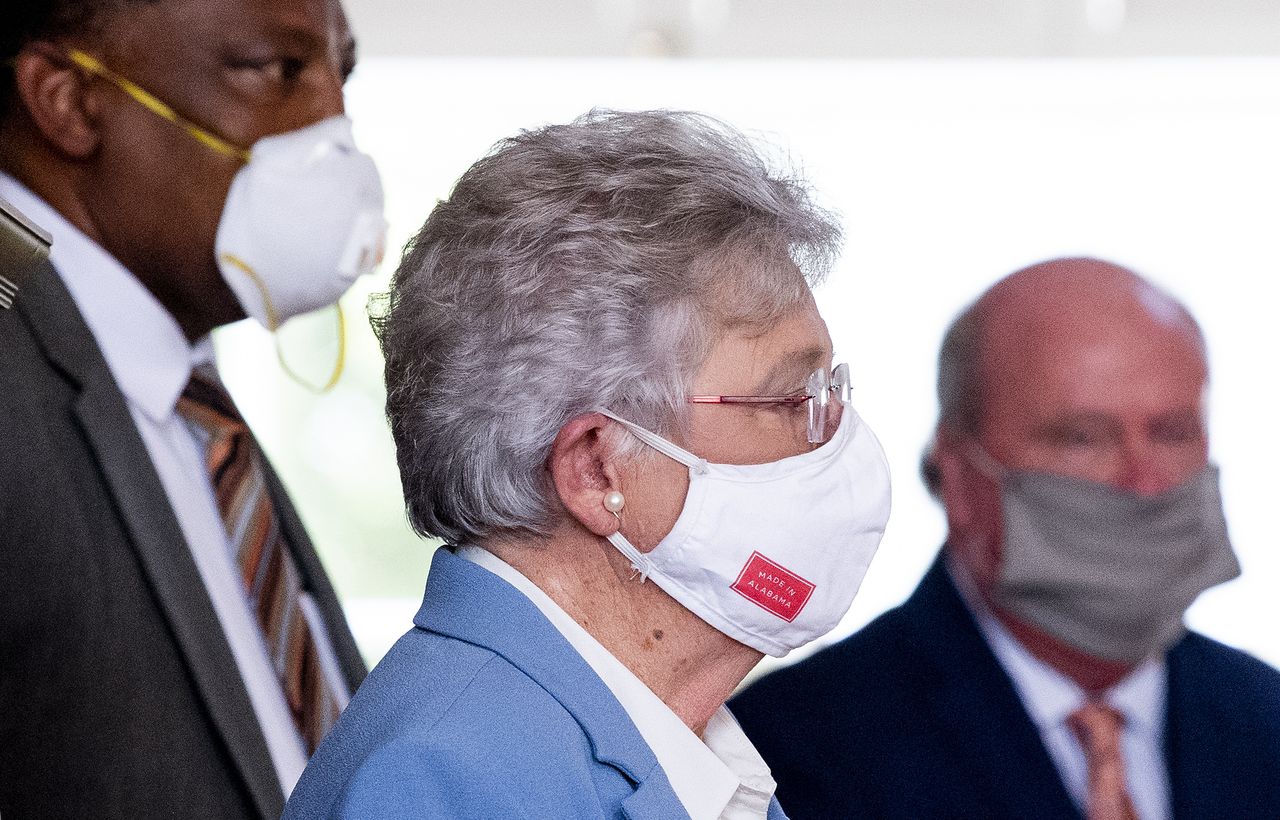 Alabama Gov. Kay Ivey will hold a press conference today to discuss the status of the state's COVID mask order. (Mickey Welsh/The Montgomery Advertiser via AP)AP